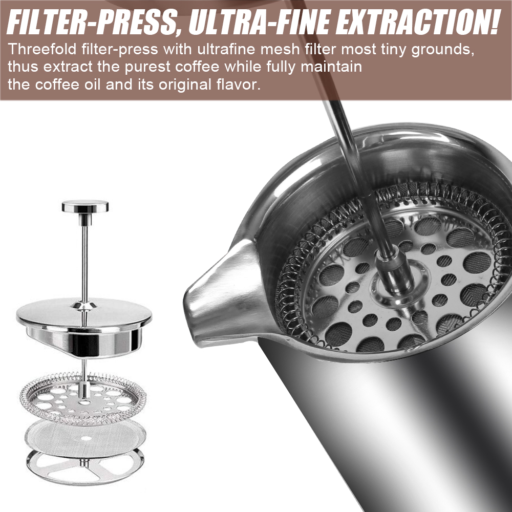 Large Capacity French Press Co - đánh giá và giá Coffee Equipment For Camping
