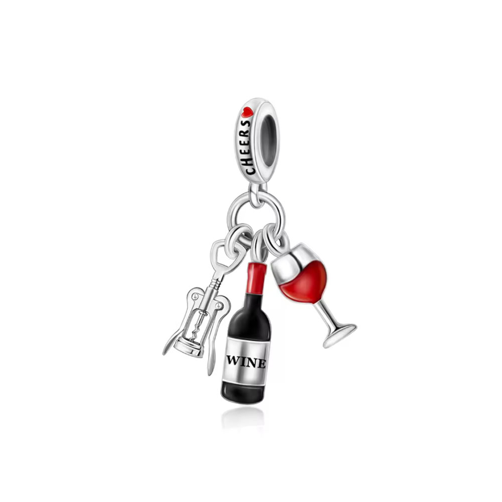 925 Silver drink series Charm  - đánh giá và giá Espresso Shot Glass